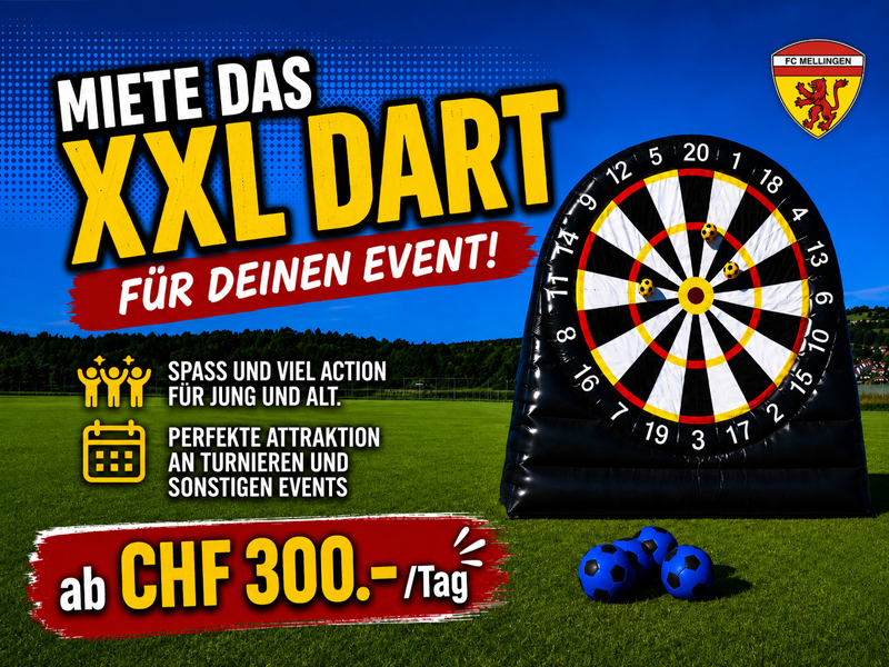 Miete das XXL Dart für Deinen Event!