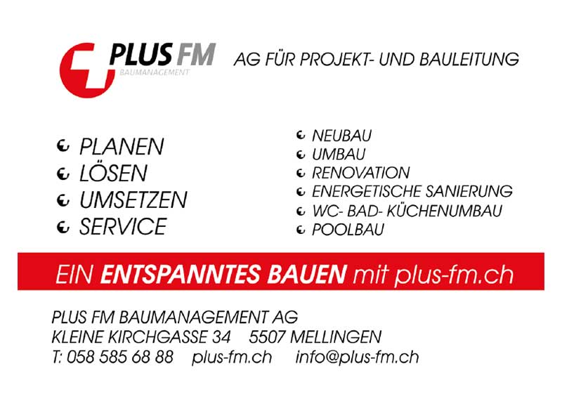 PLUS FM Baumanagement AG, Mellingen